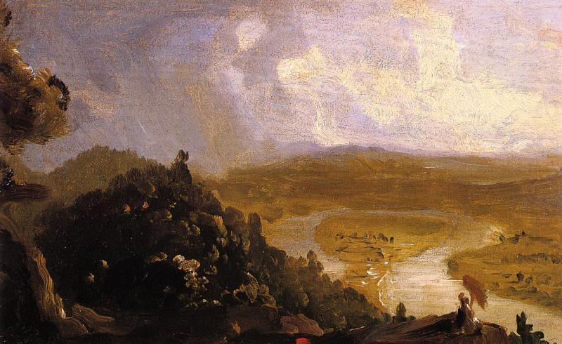 Thomas Cole Sketch for 'View from Mount Holyoke,  Northampton,Massachusetts, after a Thunderstorm china oil painting image